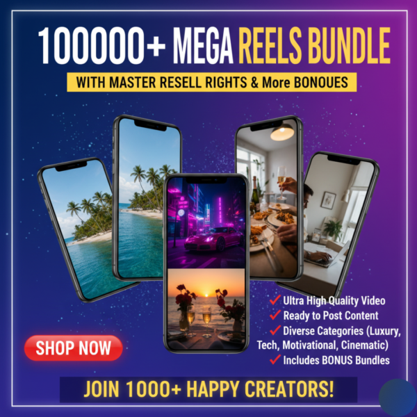 100000 + Mega Reels Bundle & More BONUSES