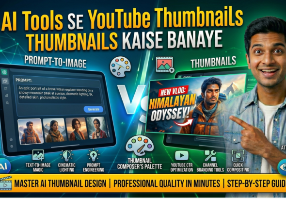 AI Tools Se YouTube Thumbnails Kaise Banaye