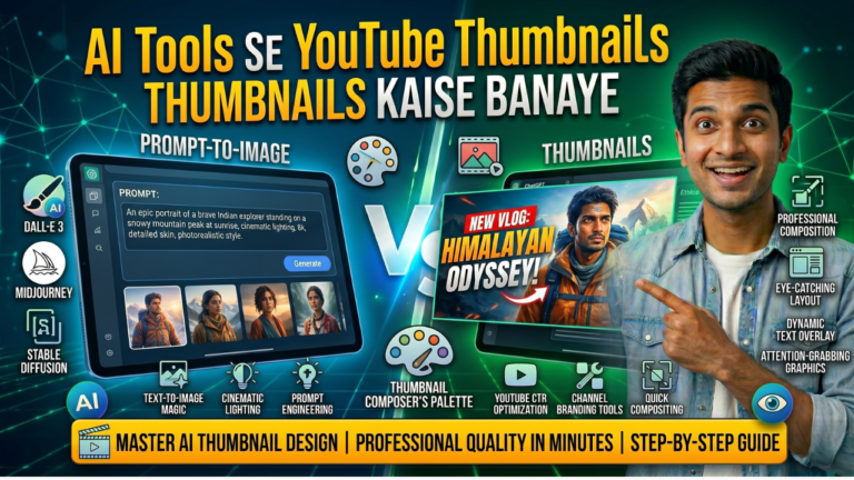AI Tools Se YouTube Thumbnails Kaise Banaye