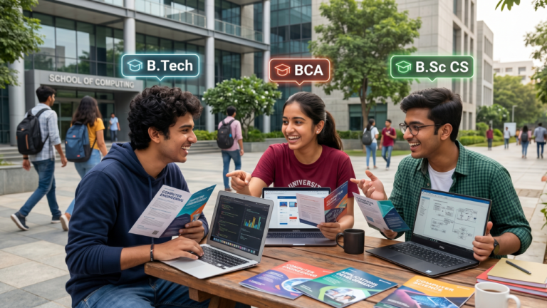 B.Tech, BCA और B.Sc Computer Science में क्या अंतर है