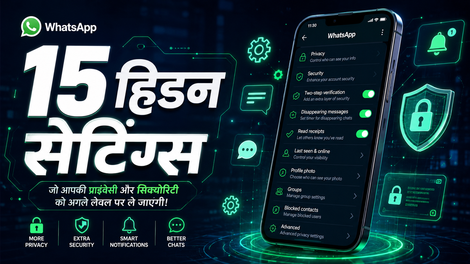WhatsApp की वो 15 Settings जो आपने कभी नहीं खोली — लेकिन रोज़ काम आती हैं