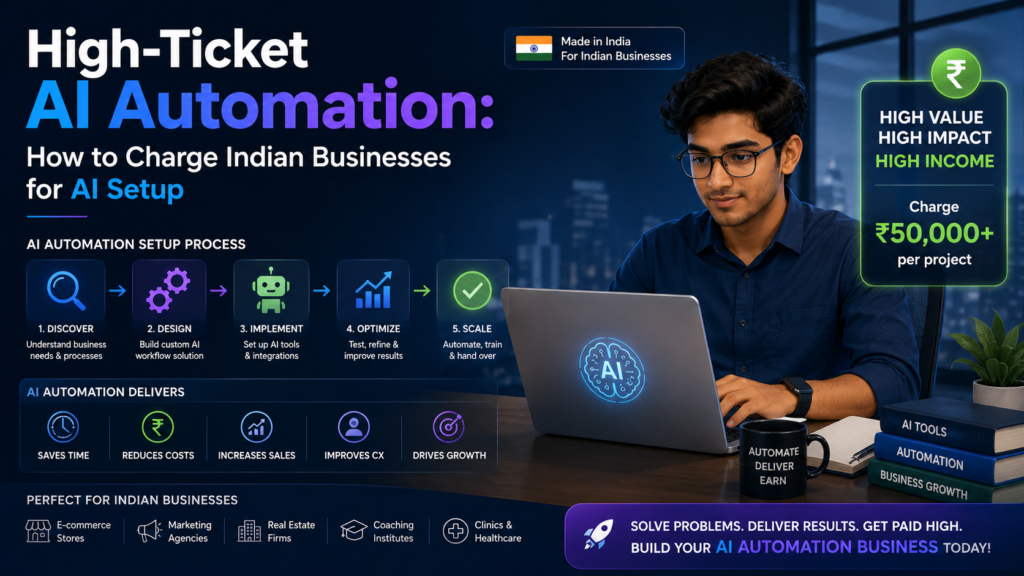 High-Ticket AI Automation: How to Charge Indian Businesses for AI Setup