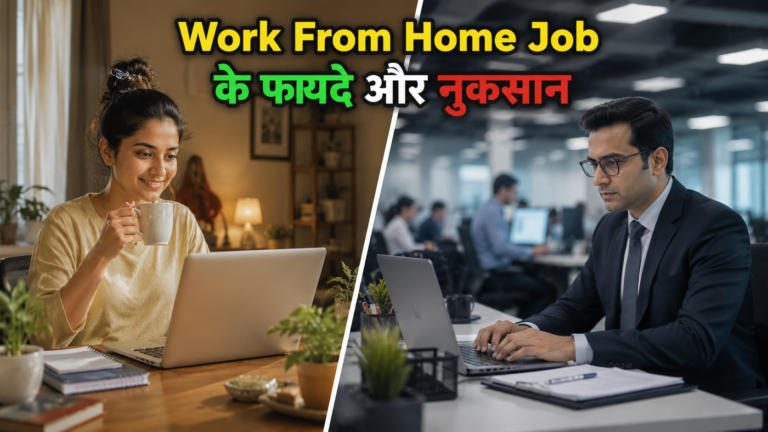 Work From Home Job के फायदे और नुकसान