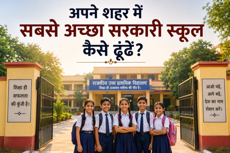 अपने शहर में सबसे अच्छा सरकारी स्कूल कैसे ढूंढें?