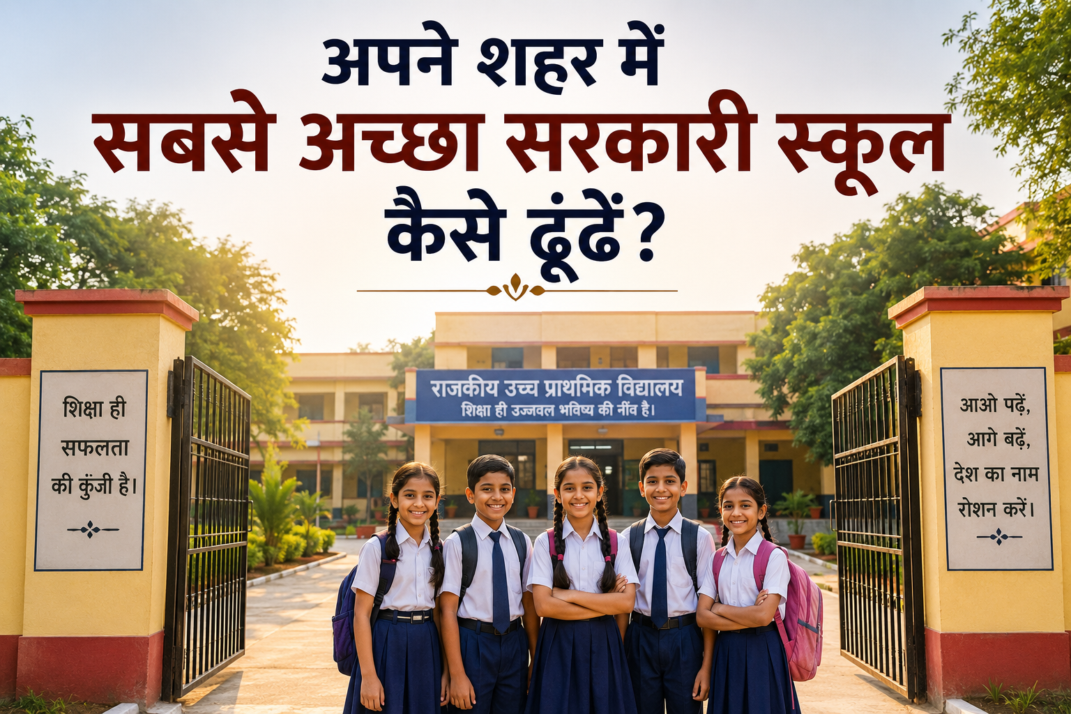 अपने शहर में सबसे अच्छा सरकारी स्कूल कैसे ढूंढें?