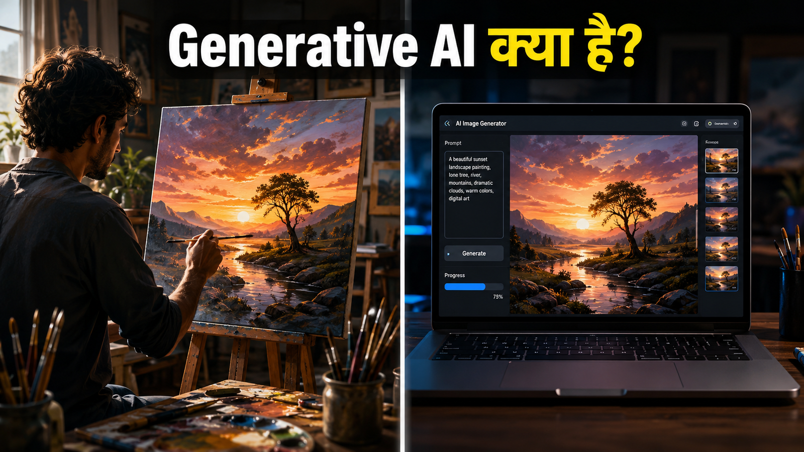 Generative AI क्या है और यह कैसे काम करता है?