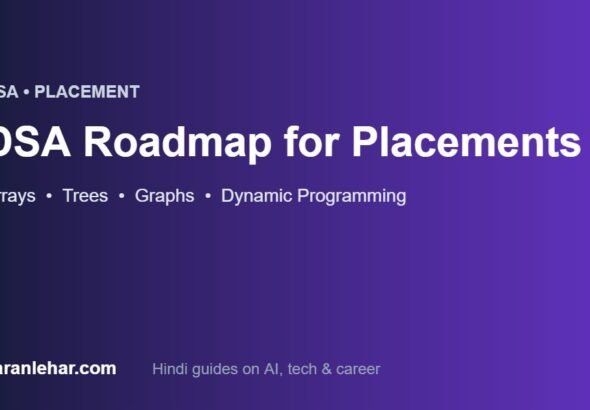 DSA roadmap for placements — arrays, trees, graphs, dynamic programming